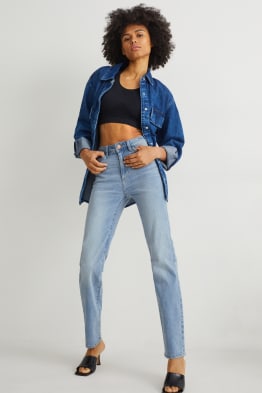 Straight jeans - high waist