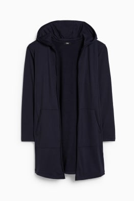 Zip-through sweatshirt with hood