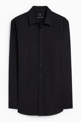 Chemise de bureau - slim fit - col kent - facile à repasser