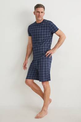 Pijama scurtă - în carouri