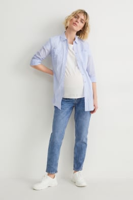 Těhotenské džíny - tapered jeans