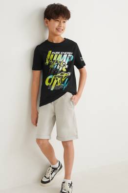 Set - maglia a maniche corte e shorts - 2 pezzi