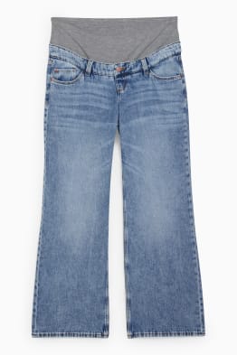 Těhotenské džíny - wide leg jeans