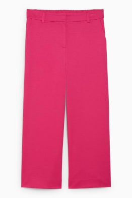 Pantaloni culotte - talie înaltă - straight fit