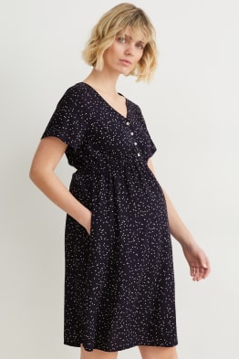 Nursing dress - polka dot