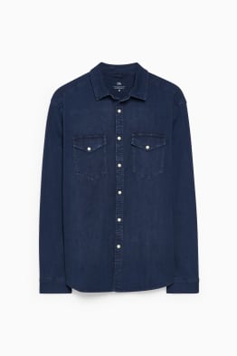 Denim shirt - regular fit - kent collar