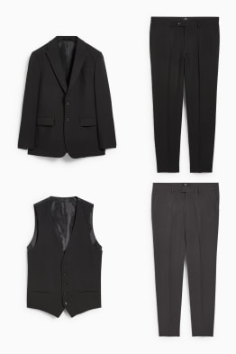 Suit with two pairs of trousers - regular fit - 4 piece