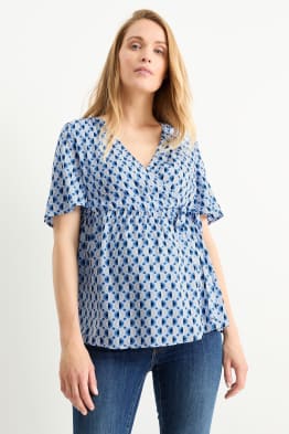 Nursing blouse - patterned