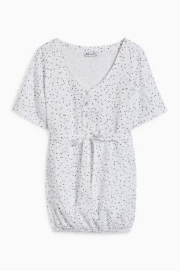 Nursing blouse - polka dot