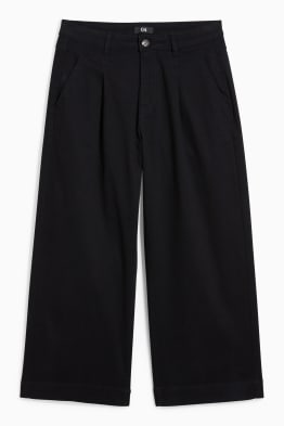 Cloth trousers - high waist - wide leg