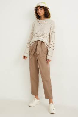 Pantaloni - vita molto alta - tapered fit