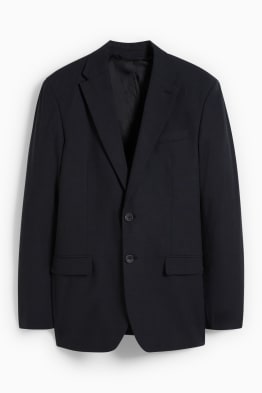 Oblekové sako - regular fit - Flex - Směs bavlny a lnu