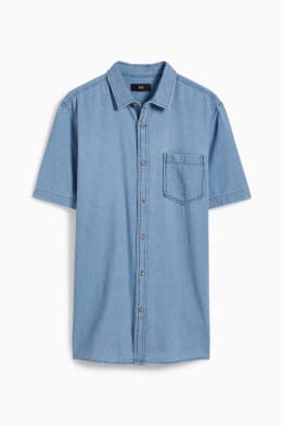 Denim shirt - regular fit - kent collar