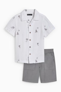 Set - overhemd en bermuda - 2-delig