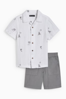 Camisa blanca top niño c&a