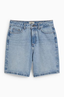 Jeans-Bermudas - High Waist