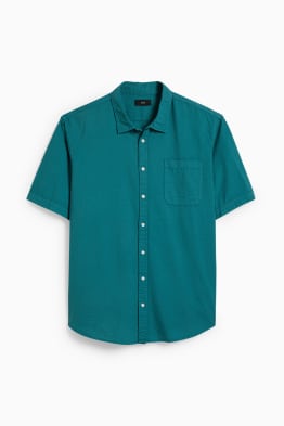 Camicia - regular fit - collo all'italiana