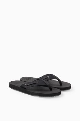 Thong sandals - faux leather