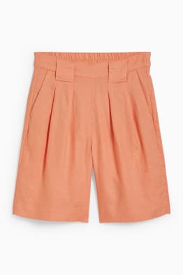 Linen shorts - high waist
