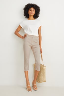 Capri trousers - high waist - skinny fit