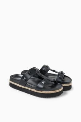 Sandals - faux leather