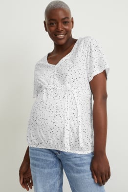 Nursing blouse - polka dot