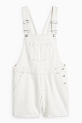 CLOCKHOUSE - denim dungaree shorts