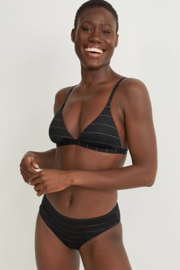 Bas de bikini - mid waist - LYCRA® XTRA LIFE™ - à rayures
