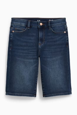 Bermuda en jean - mid waist - jog denim - LYCRA®