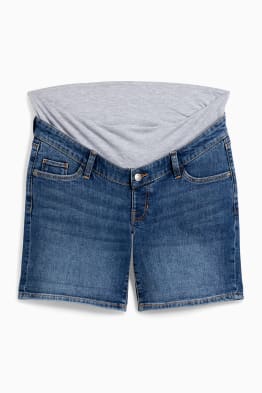 Těhotenské džíny - džínové šortky - LYCRA®