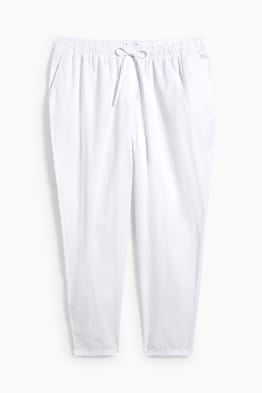 Pantalon - mid waist - coupe fuselée