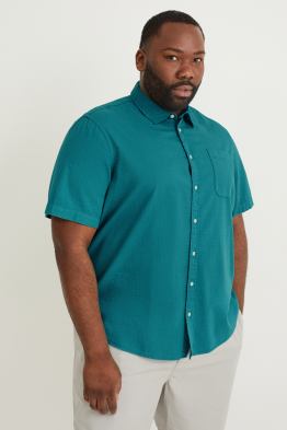 Camicia - regular fit - collo all'italiana