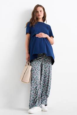 Maternity trousers - palazzo - floral