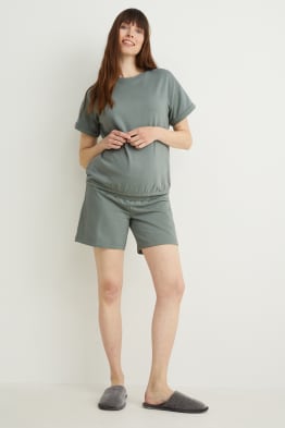 Souprava - těhotenské tričko a šortky - 2dílná