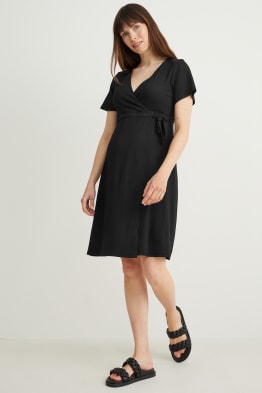 Nursing wrap dress