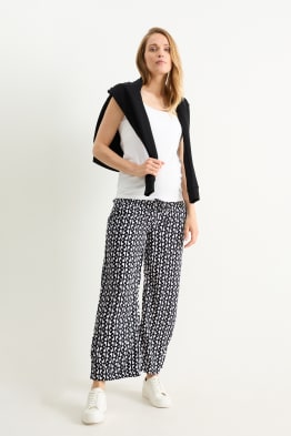 Maternity trousers - palazzo - patterned