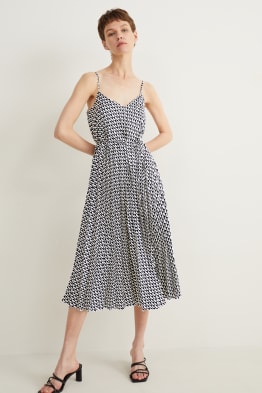 Plissé dress - patterned