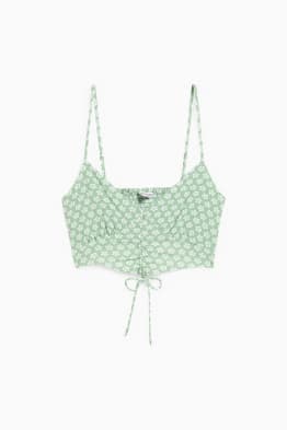 CLOCKHOUSE - cropped top - floral
