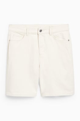 Denim Bermuda shorts - high waist - LYCRA®