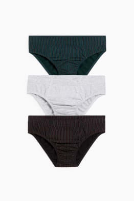 Lot de 3 - slip - à rayures