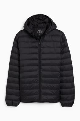 Quilted jacket with hood