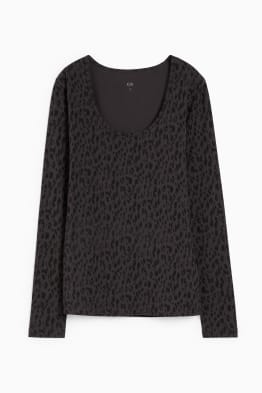 Basic longsleeve - met patroon