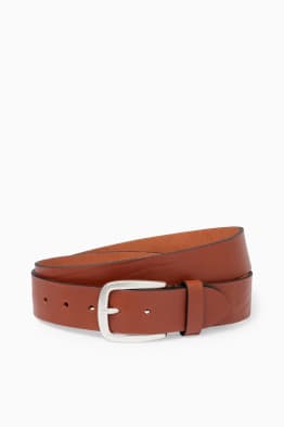 Leather belt