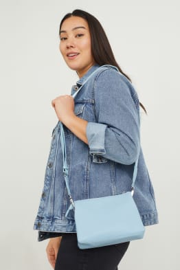 Shoulder bag with detachable bag strap - faux leather 