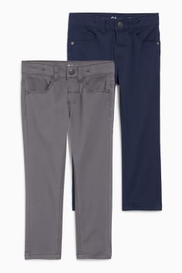 Multipack of 2 - trousers - slim fit