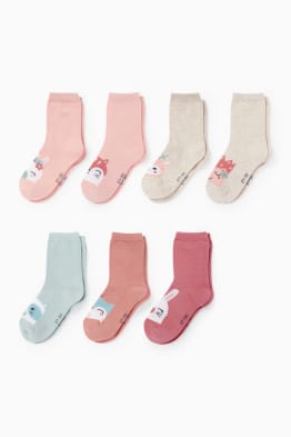 Set van 7 paar - dieren - sokken met motief