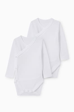 Multipack of 2 - baby wrapover bodysuit