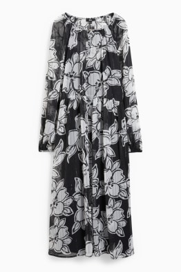 Rochie din șifon - cu flori