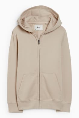 Zip-through sweatshirt with hood - genderneutral