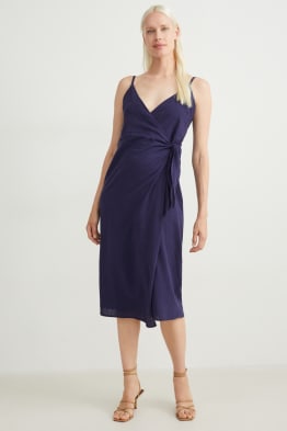 Wrap dress - linen blend